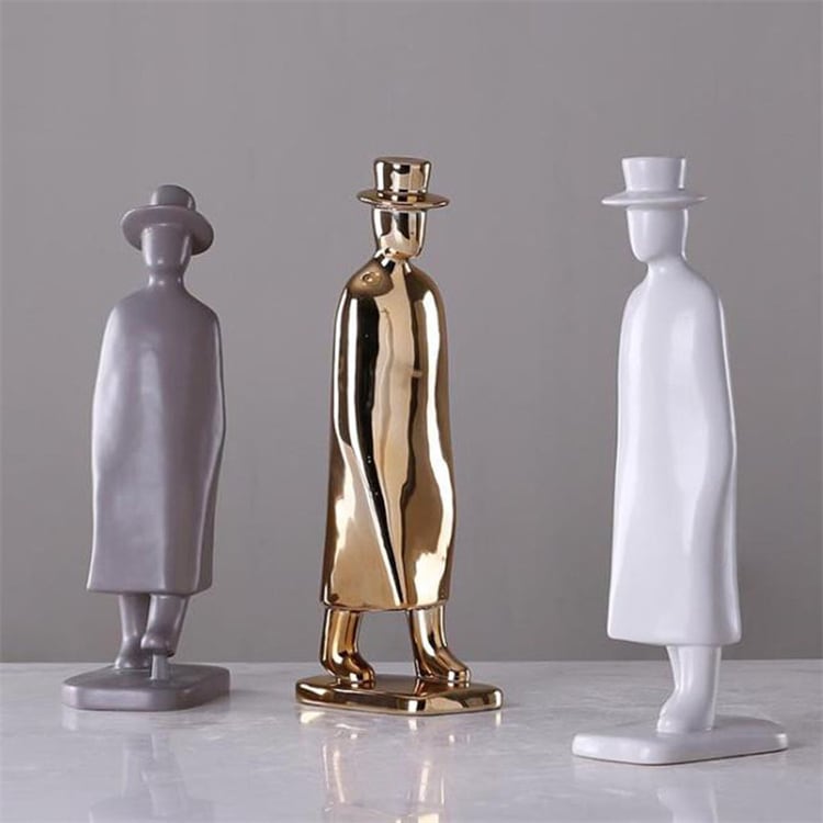 INSスタイル リビングルーム 酒箱置物 彫刻 ソフト置物 上品映え おしゃれな 北欧スタイル キャラクター歩き置物 モデルルーム置物 オフィス置物