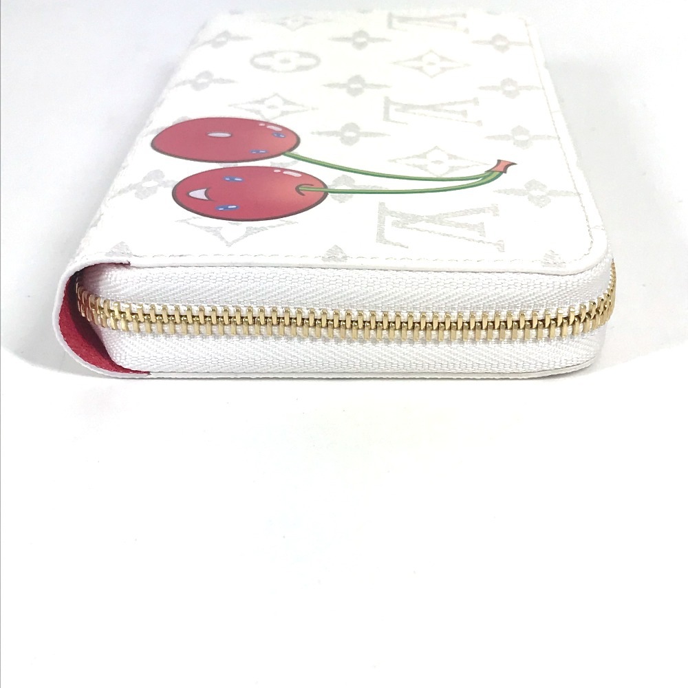 長財布 M14240 LV × TM ジッピー・ウォレット 村上隆コラボ モノグラム ロングウォレット ラウンドファスナー モノグラムキャンバス ホワイト