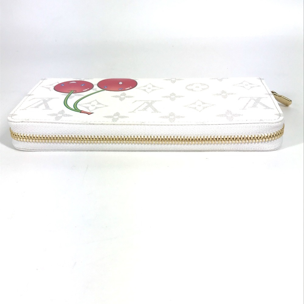 長財布 M14240 LV × TM ジッピー・ウォレット 村上隆コラボ モノグラム ロングウォレット ラウンドファスナー モノグラムキャンバス ホワイト