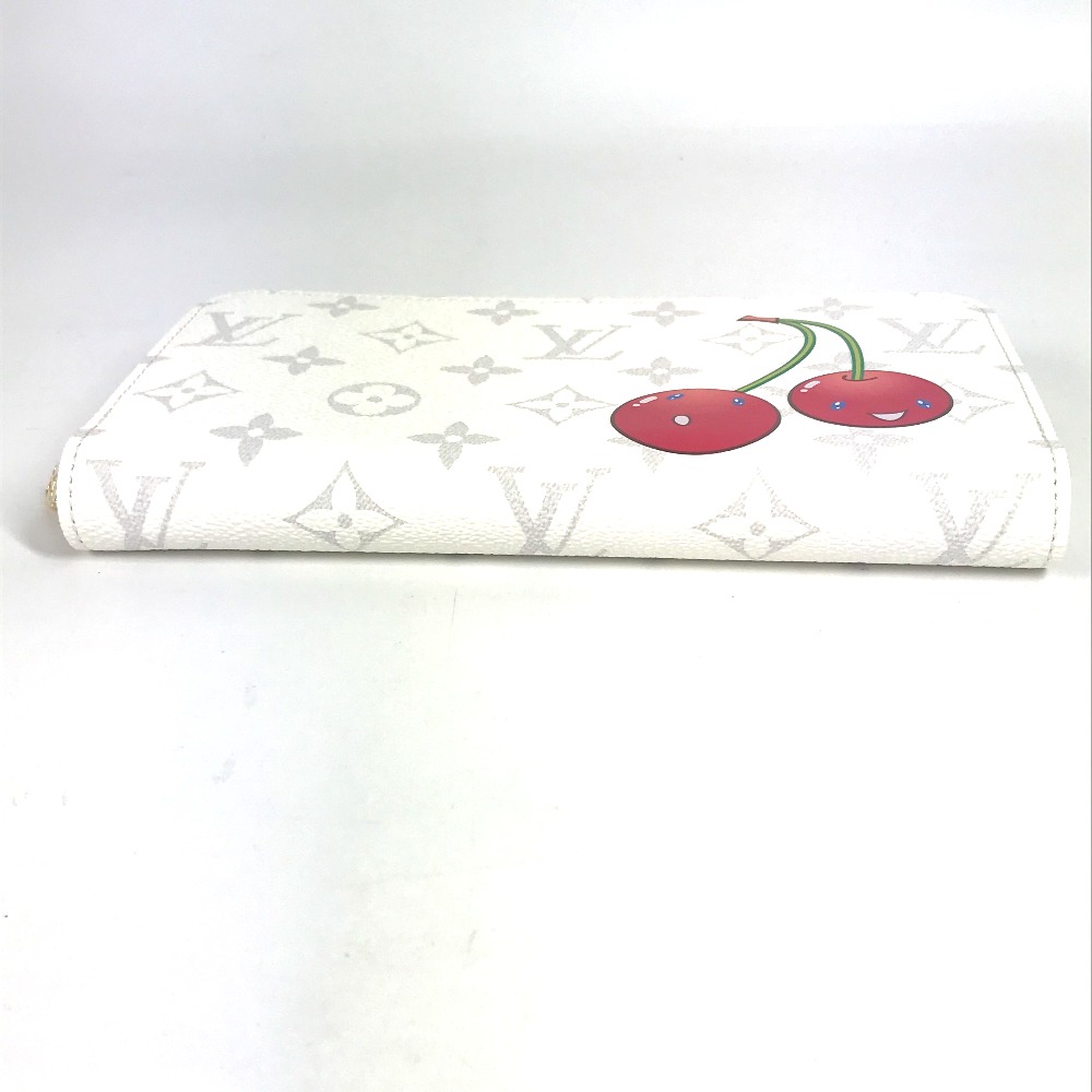 長財布 M14240 LV × TM ジッピー・ウォレット 村上隆コラボ モノグラム ロングウォレット ラウンドファスナー モノグラムキャンバス ホワイト