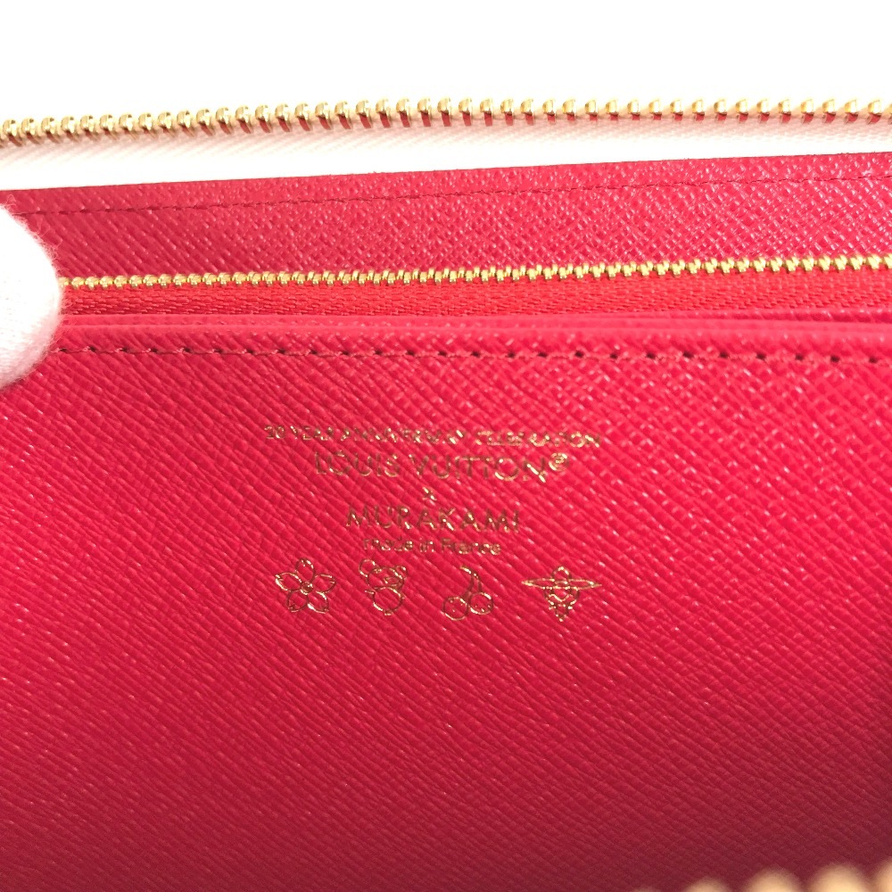 長財布 M14240 LV × TM ジッピー・ウォレット 村上隆コラボ モノグラム ロングウォレット ラウンドファスナー モノグラムキャンバス ホワイト