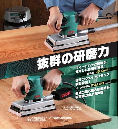 リョービ RYOBI 電子サンダー S-1200E 京セラ | ecovargroup.com