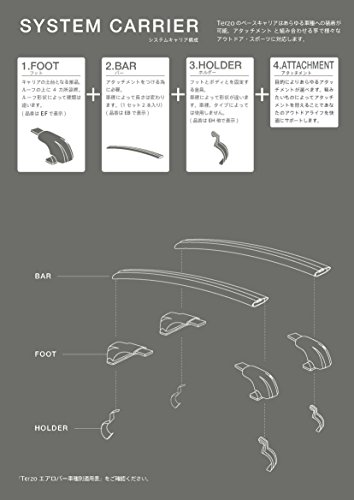 Terzo テルッツォ (by PIAA) ルーフキャリア ベースキャリア フット 4個入 ルーフレ Terzo テルッツォ (by PIAA) ルーフキャリア ベースキャリア フット 4個入 ルーフレ