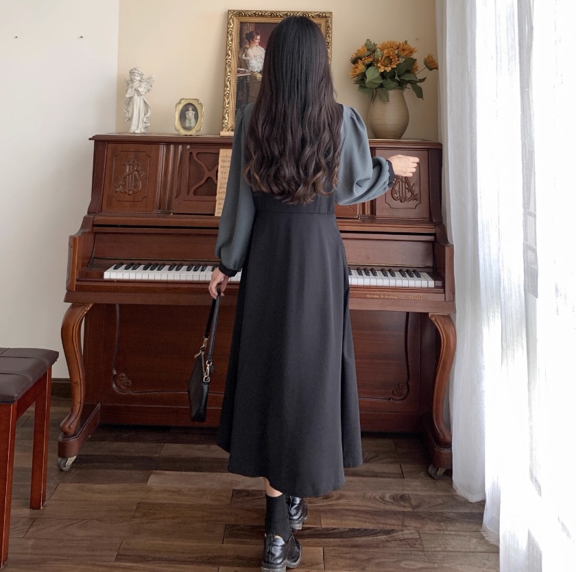 ワンピース フェイクツーピース シャツワンピース ワンピドレス ミモレ ミモレ丈 長袖 Vネック 襟付き フレア アシンメトリー 切り替えデザイン ボタン 大人可愛い きれいめ シンプル カジュアル ワンピース フェイクツーピース シャツワンピース ワンピドレス ミモレ ミモレ丈 長袖 Vネック 襟付き フレア アシンメトリー 切り替えデザイン ボタン 大人可愛い きれいめ シンプル カジュアル