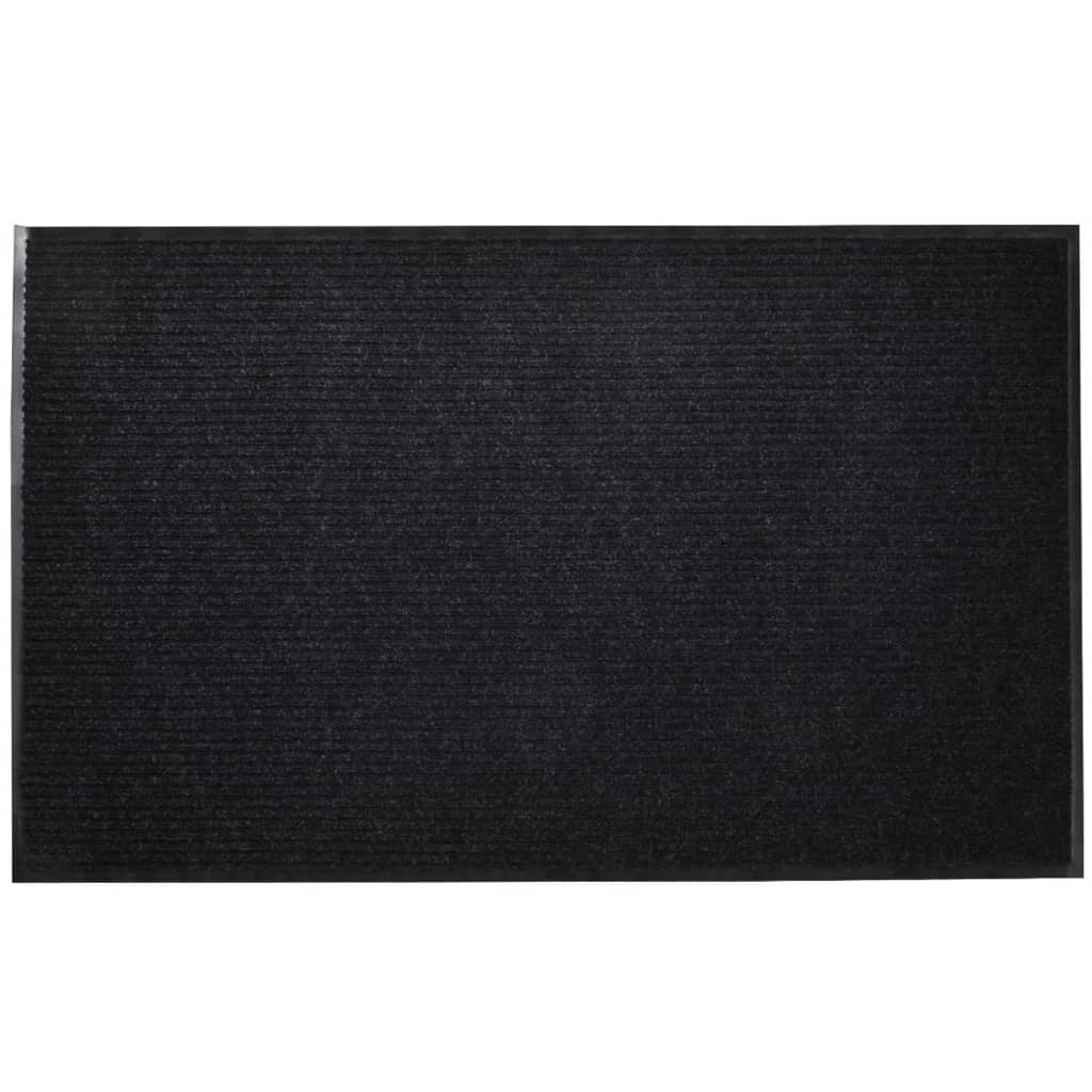 玄関マット 90x150cm ブラック PVC製