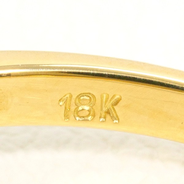 18K YG リング 指輪 17号 ダイヤ 総重量約2.9g ジュエリー 中古 18K YG リング 指輪 17号 ダイヤ 総重量約2.9g ジュエリー 中古