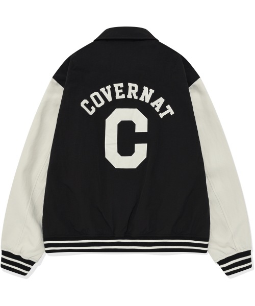 Cロゴ カラー バシティ ジャケット ブラック 野球ジャンパー Cロゴ カラー バシティ ジャケット ブラック 野球ジャンパー