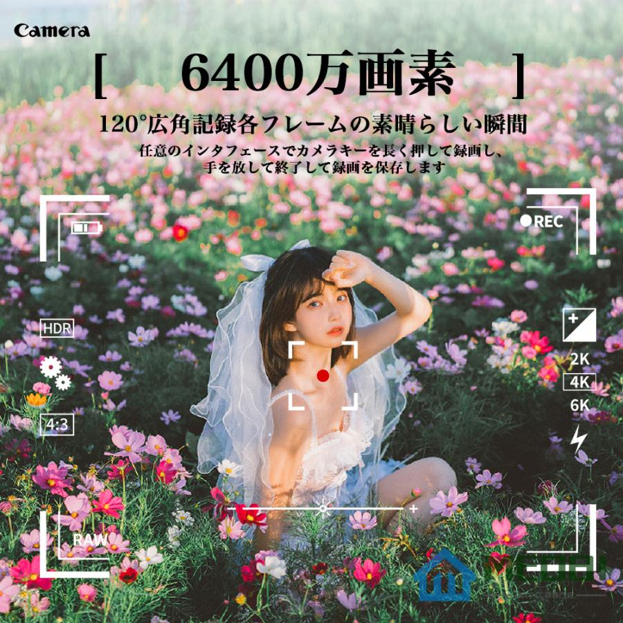 デジタルカメラ ビデオカメラ 即納 一眼レフ 4K 6400万画素 2024新品 IRナイトビジョン 16倍ズーム 電子手ブレ補正 F=2.7大絞り 3インチ画面 WIFI対応