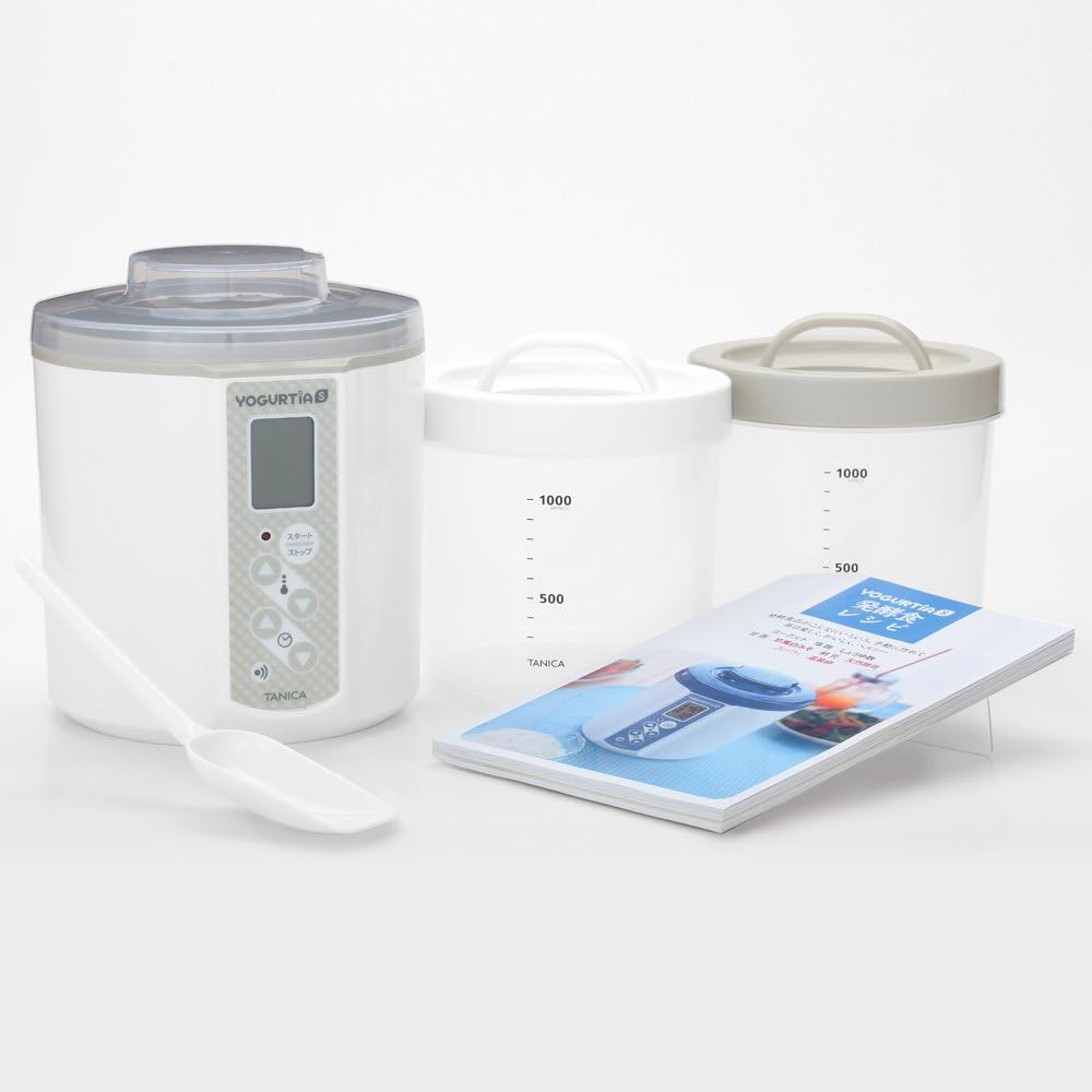 TANICA 温度調節(25~70℃) ・タイマー・ブザー付ヨーグルトメーカー ヨーグルティアS 1200ml YS-01 (ホワイト) TANICA 温度調節(25~70℃) ・タイマー・ブザー付ヨーグルトメーカー ヨーグルティアS 1200ml YS-01 (ホワイト)