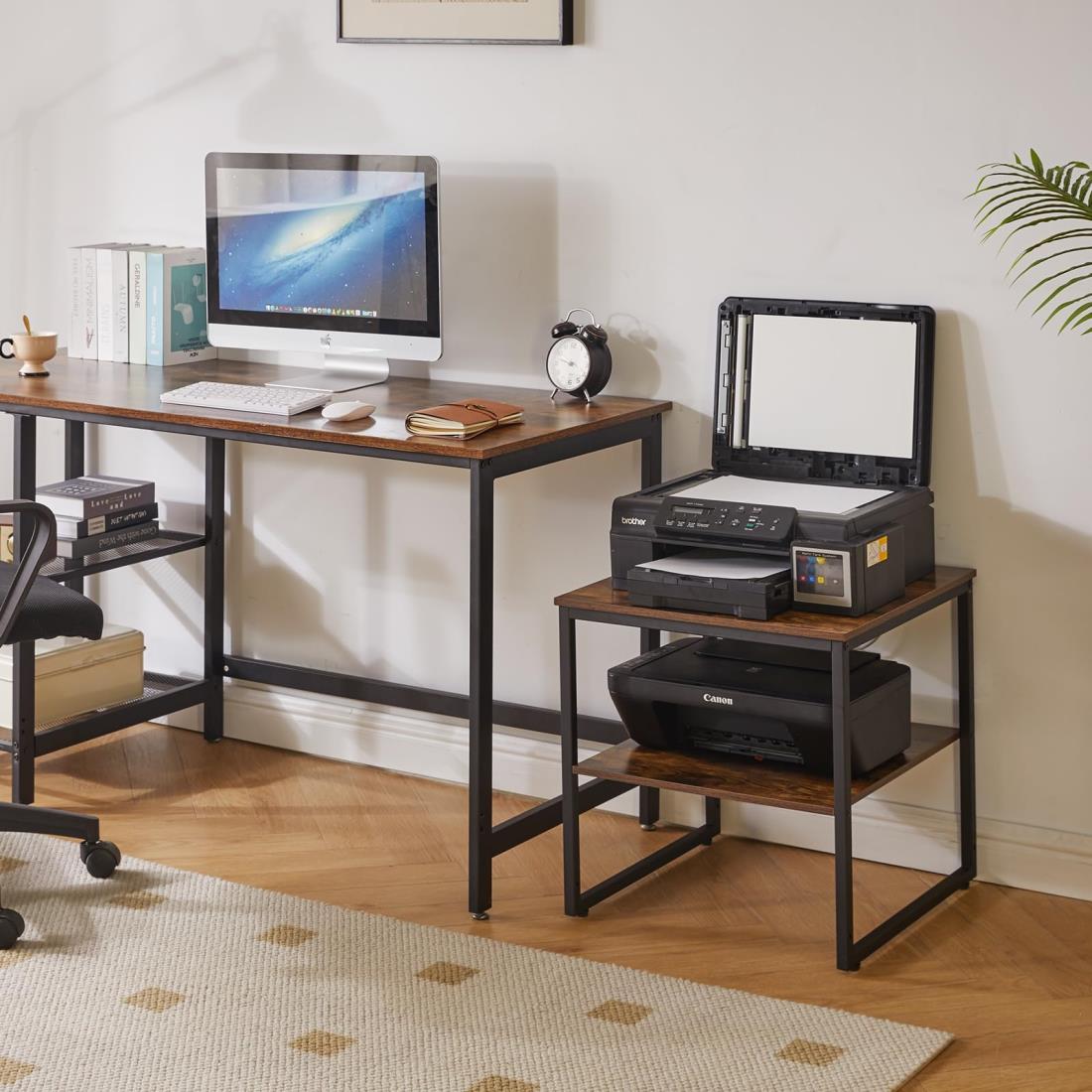 今がチャンステーブル サイドテーブルの幅50奥行50高さ50cm ベッドサイドテーブル ローテーブル 正方形 小型冷蔵庫ラック 調節可能な収納棚付き プリンタースタンド 素朴なブラウン YD-TM15 今がチャンステーブル サイドテーブルの幅50奥行50高さ50cm ベッドサイドテーブル ローテーブル 正方形 小型冷蔵庫ラック 調節可能な収納棚付き プリンタースタンド 素朴なブラウン YD-TM15