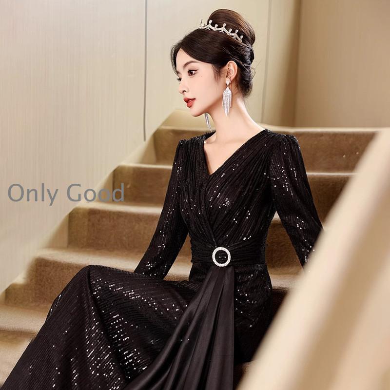 パーティードレス 結婚式 ワンピース 大きいサイズ 袖あり ロングワンピース 膝丈 お呼ばれ ドレス服装服女性 二次会 親族 20代 30代 40代 50代