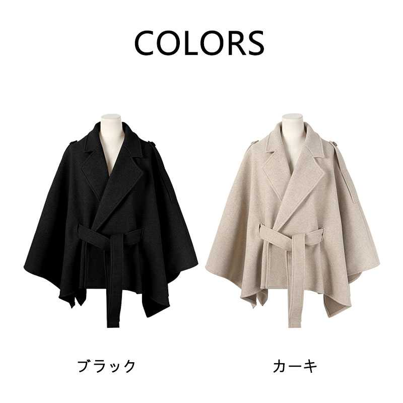 TIME HOLDER】コート レディース S-6XL ケープ マントコート