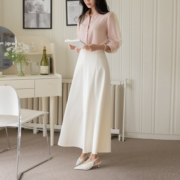 ブラウス レディース 春 シフォン きれいめ パフスリーブ パフ袖 ブラウス レディース 春 シフォン きれいめ パフスリーブ パフ袖