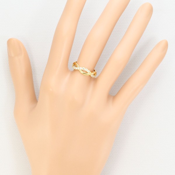 K18 18金 YG イエローゴールド リング 指輪 9.5号 ダイヤ 0.25 ジュエリー 中古 K18 18金 YG イエローゴールド リング 指輪 9.5号 ダイヤ 0.25 ジュエリー 中古