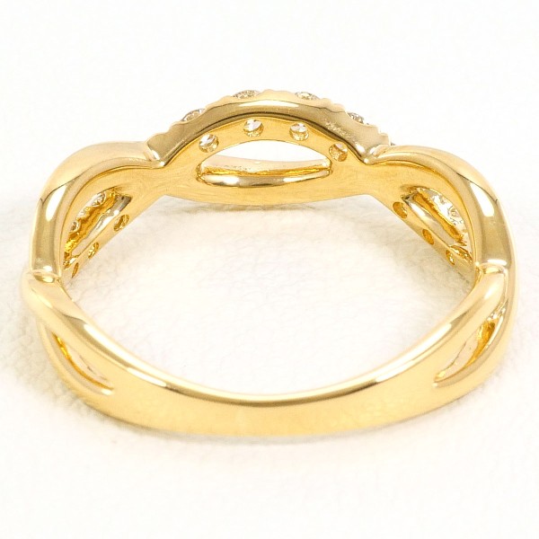 K18 18金 YG イエローゴールド リング 指輪 9.5号 ダイヤ 0.25 ジュエリー 中古 K18 18金 YG イエローゴールド リング 指輪 9.5号 ダイヤ 0.25 ジュエリー 中古