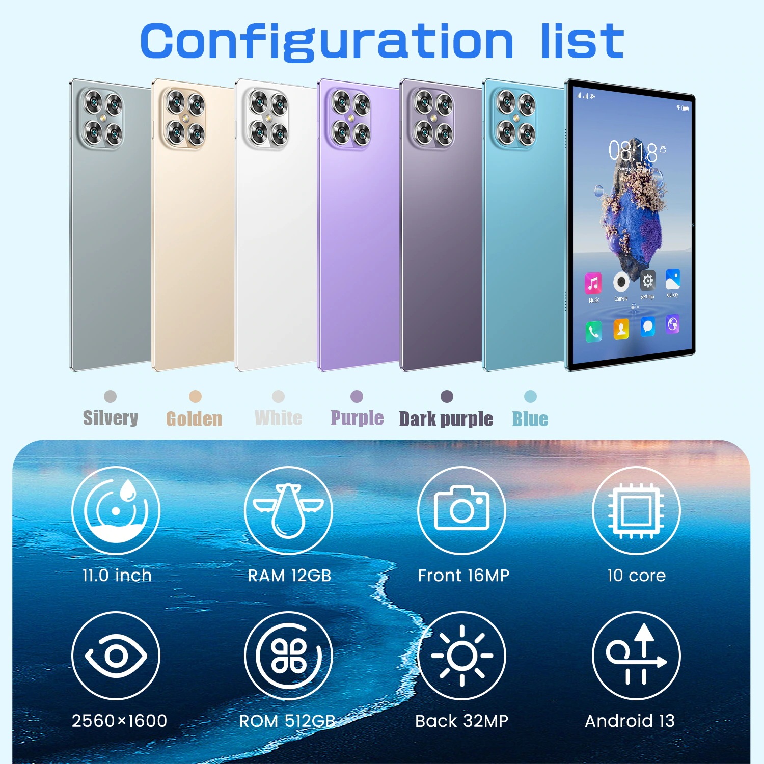 タブレットPC 本体 K11 Android13 11インチ Wi-Fiモデル 6GB+128GB SIM