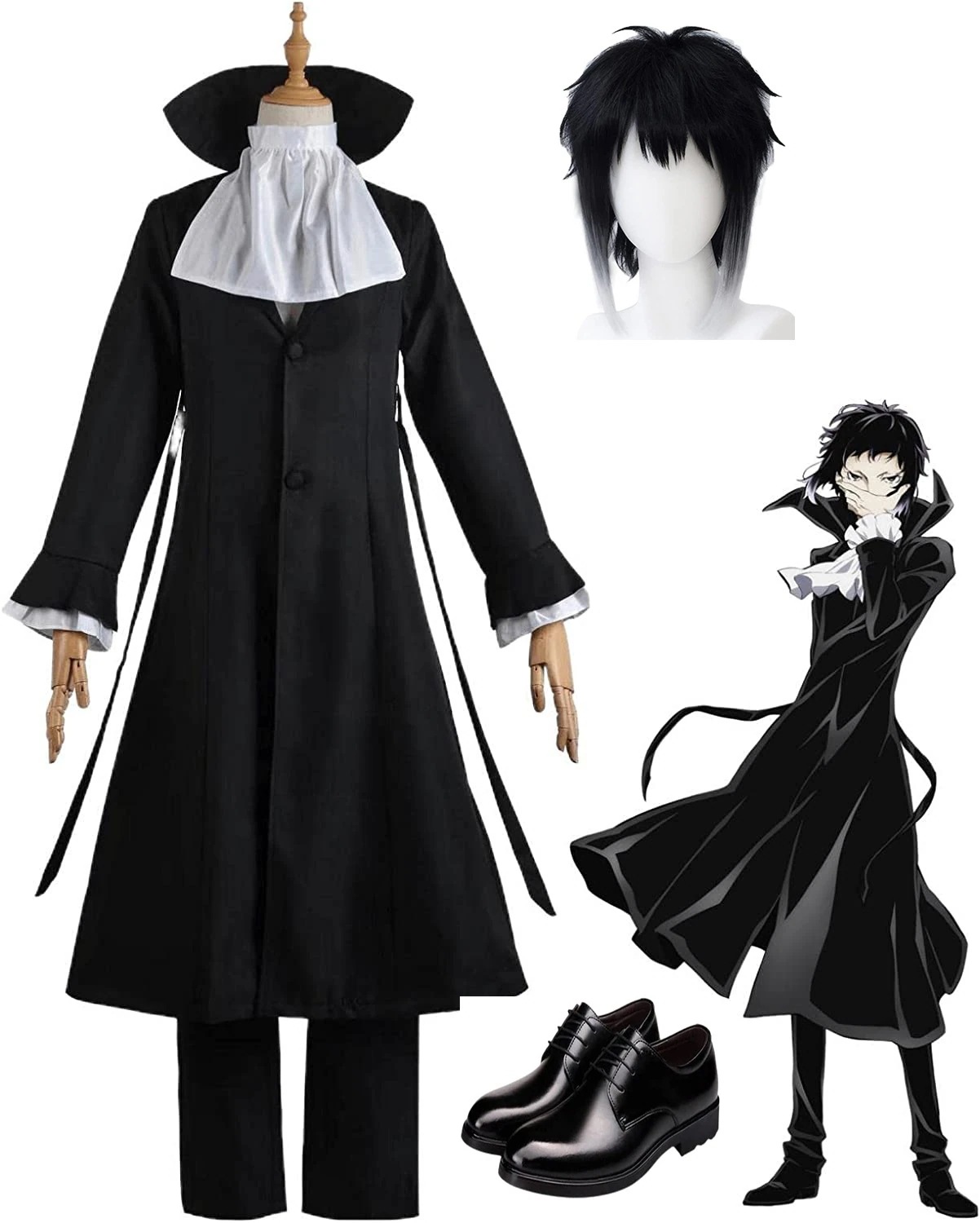 【全シリーズ発売中】 【値引き中】コスプレ衣装 芥川龍之介 中也 中原 敦 中島 与謝野晶子 尾崎红叶 条野採菊 太宰治 泉鏡花 江戸川乱歩 福沢諭吉 シグマ ゴーゴリ コスプレ衣装 文スト 文豪スト｜詳細画像