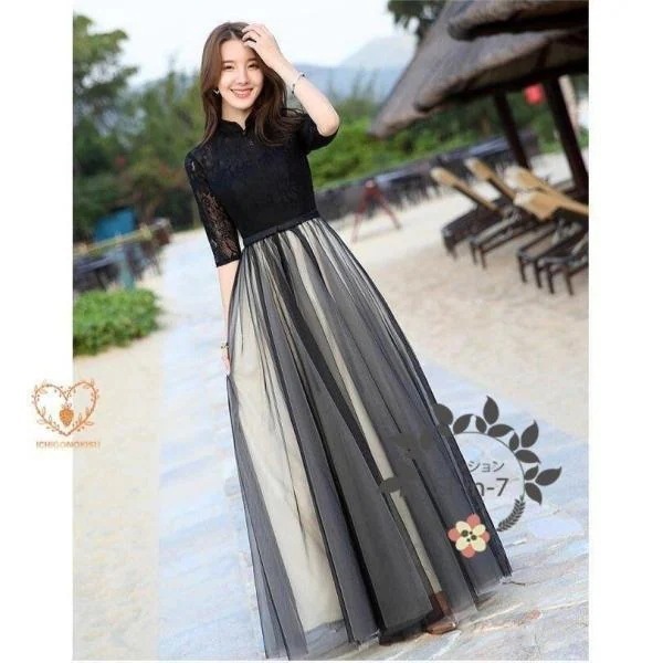 パーティードレス20304050結婚式ワンピース大きいサイズ袖ありフォーマルロングワンピース膝丈お呼ばれドレス服服女性二次会親族