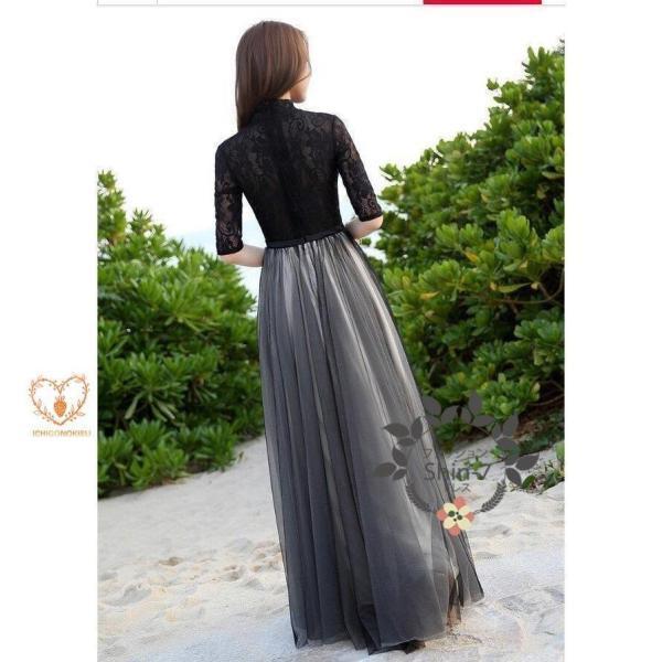 パーティードレス20304050結婚式ワンピース大きいサイズ袖ありフォーマルロングワンピース膝丈お呼ばれドレス服服女性二次会親族