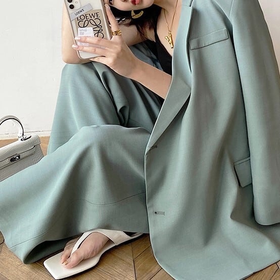 セットアップ 2点 レディース テーラードジャケット スーツ パンツ ゆったり インスタ映え 高見え 可愛い かわいい 韓国 かっこいい カジュアル 大人 上品 きれいめ シンプル クラシック lsu セットアップ 2点 レディース テーラードジャケット スーツ パンツ ゆったり インスタ映え 高見え 可愛い かわいい 韓国 かっこいい カジュアル 大人 上品 きれいめ シンプル クラシック lsu