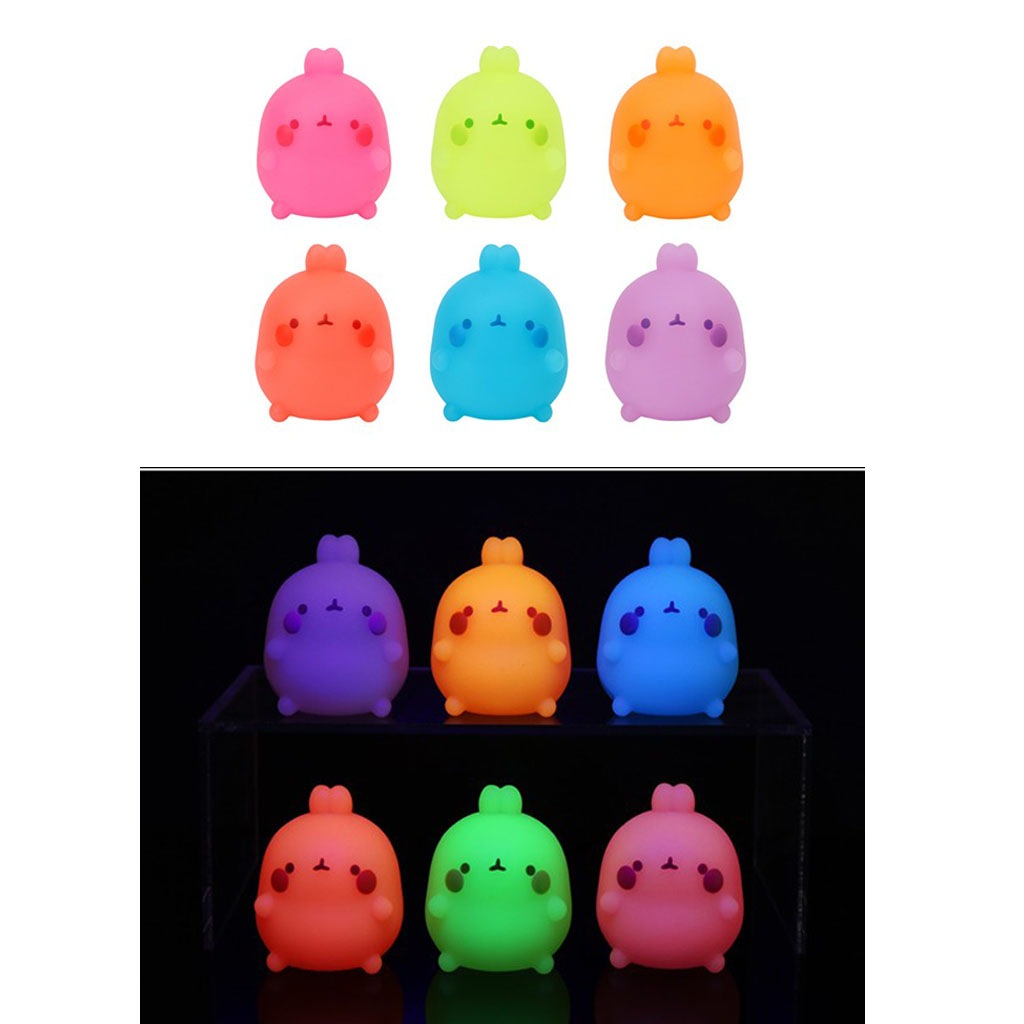 モラン グロウ ランダムフィギュア（6種セット）フルボックス ミニキャラクター 柔らかいPVC素材 デスク装飾 インテリアデコ コレクターズアイテム 正規品 公式ライセンス