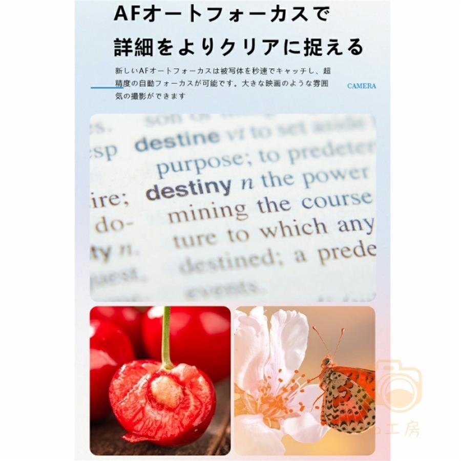 【2024限定セール】デジタルカメラ ビデオカメラ DVビデオカメラ 4K 4800万画素 16倍デジタルズーム 3.0インチ 安い おすすめ 小型 軽量 カメラ AFオートフォーカス ポータブル