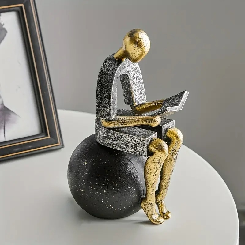 オブジェ 読書 ブックエンド 抽象的 ゴールド グレー お洒落 モダン スタイリッシュ リビング 書斎 本棚 インテリア ホテルライク 4-7 オブジェ 読書 ブックエンド 抽象的 ゴールド グレー お洒落 モダン スタイリッシュ リビング 書斎 本棚 インテリア ホテルライク 4-7