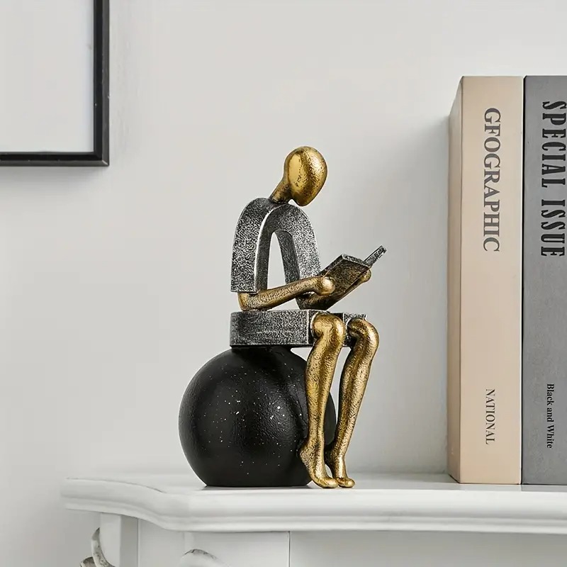 オブジェ 読書 ブックエンド 抽象的 ゴールド グレー お洒落 モダン スタイリッシュ リビング 書斎 本棚 インテリア ホテルライク 4-7 オブジェ 読書 ブックエンド 抽象的 ゴールド グレー お洒落 モダン スタイリッシュ リビング 書斎 本棚 インテリア ホテルライク 4-7
