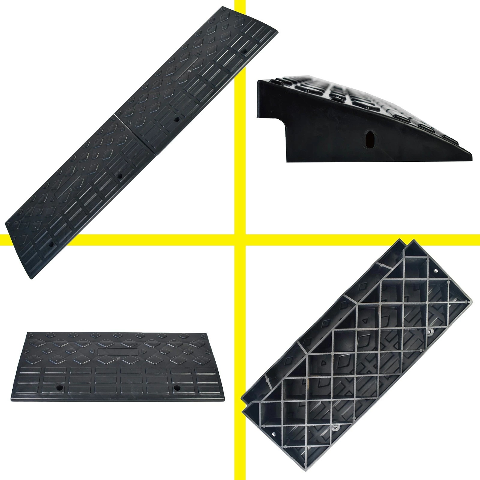 軽量段差スロープ 段差プレート ゴム製8個 スロープ ステップ ブロック