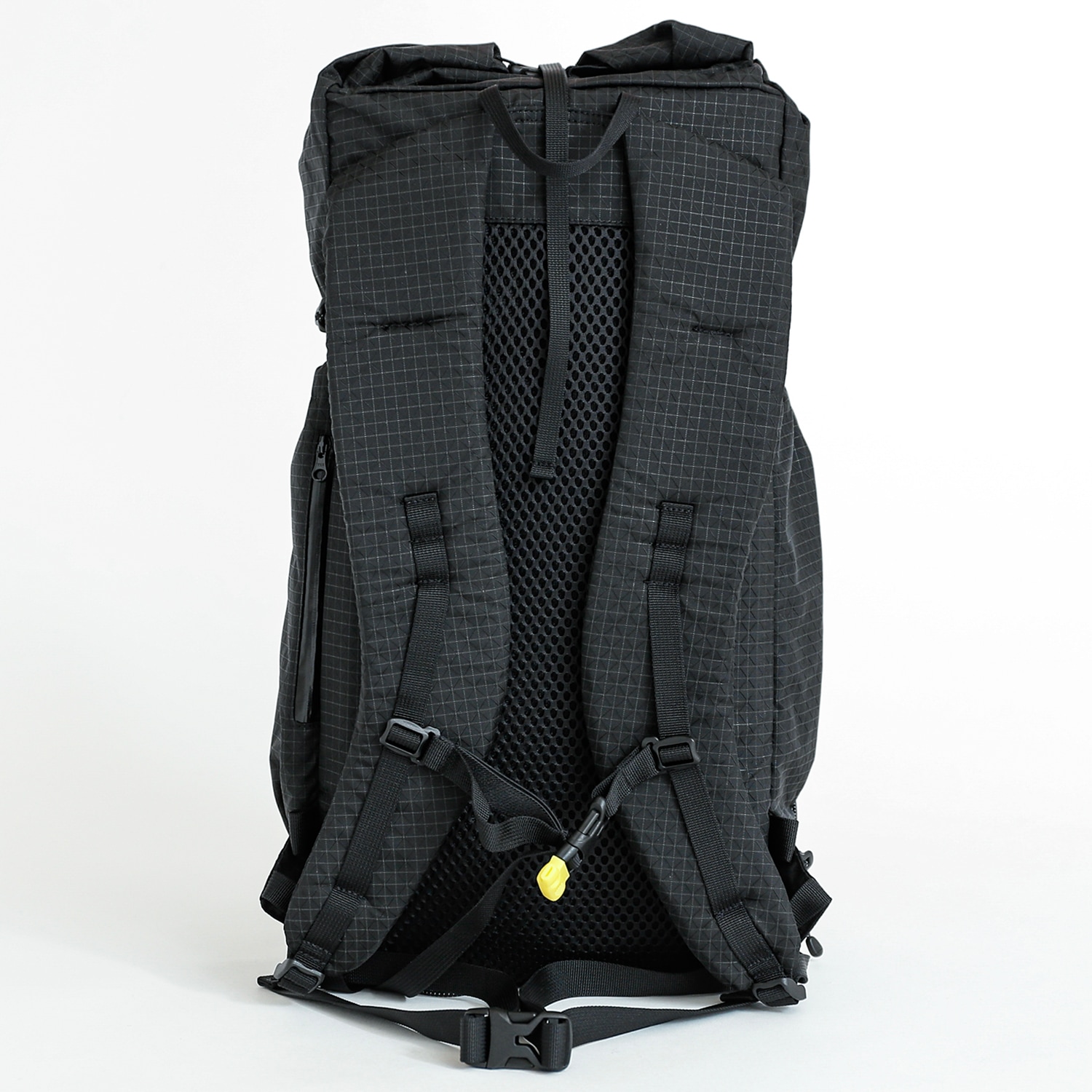 CAYL】 GAYA ROLL TOP (B GRID SOLID) : BLACK 18-22L
