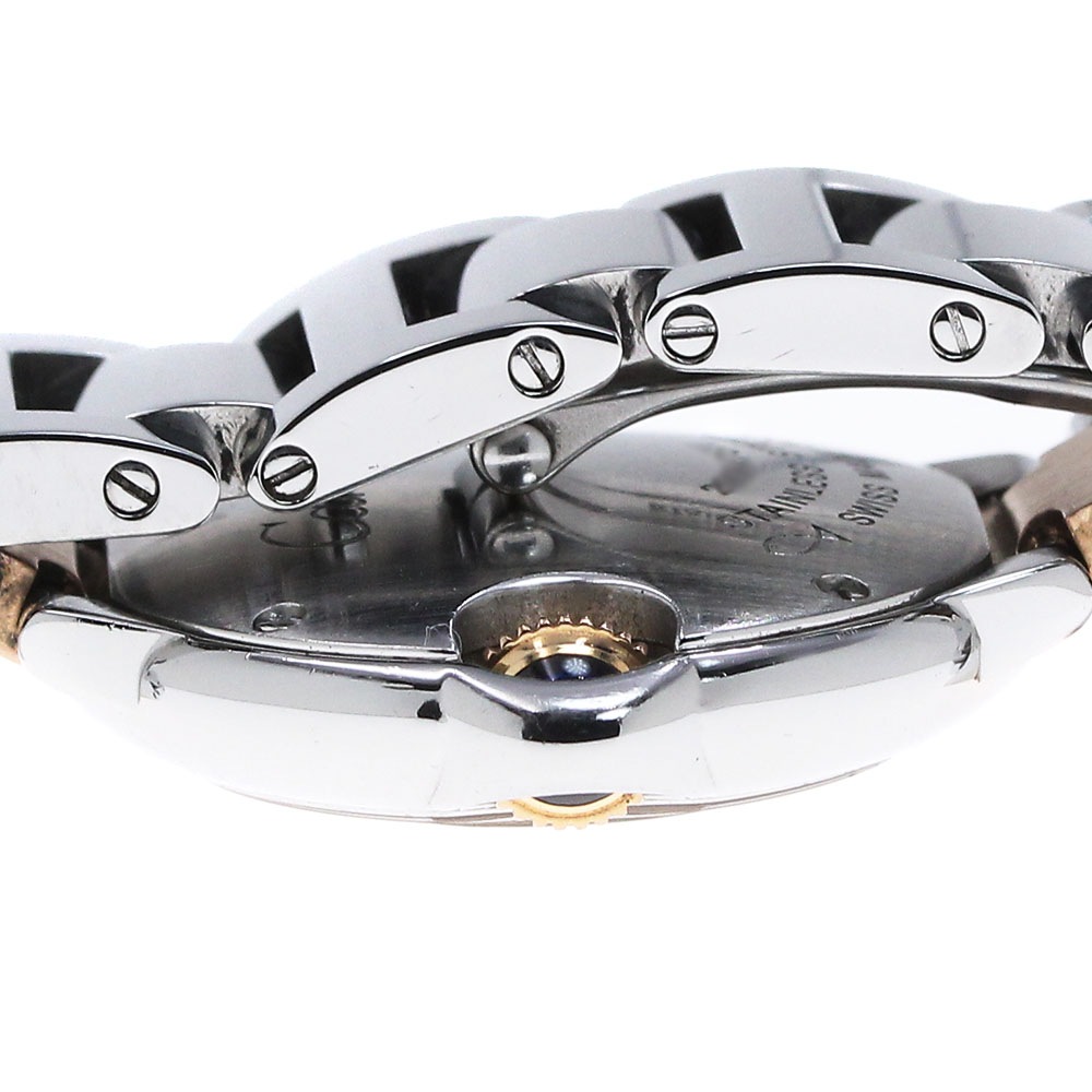 カルティエ CARTIER WE902030 バロンブルーSM K18PGコンビ 11Pダイヤ クォーツ レディース _826844【中古】