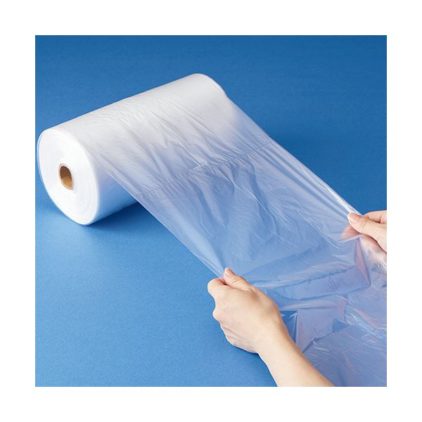 （まとめ）TANOSEE ロールタイプ規格袋 半透明 11号 ヨコ200タテ300厚み0.005mm 1本（3000枚） 5セット