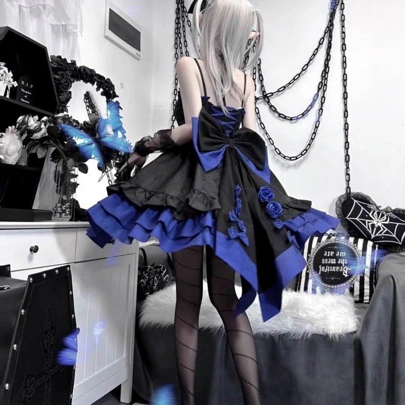 早い者勝ち ハロウィンロリータコスプレ洋装 キャミソール JSK/OP ワンピース メイド服・ゴスロリ風 かわいい款