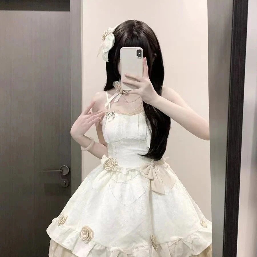 早い者勝ち ハロウィンロリータコスプレ洋装 キャミソール JSK/OP ワンピース メイド服・ゴスロリ風 かわいい款