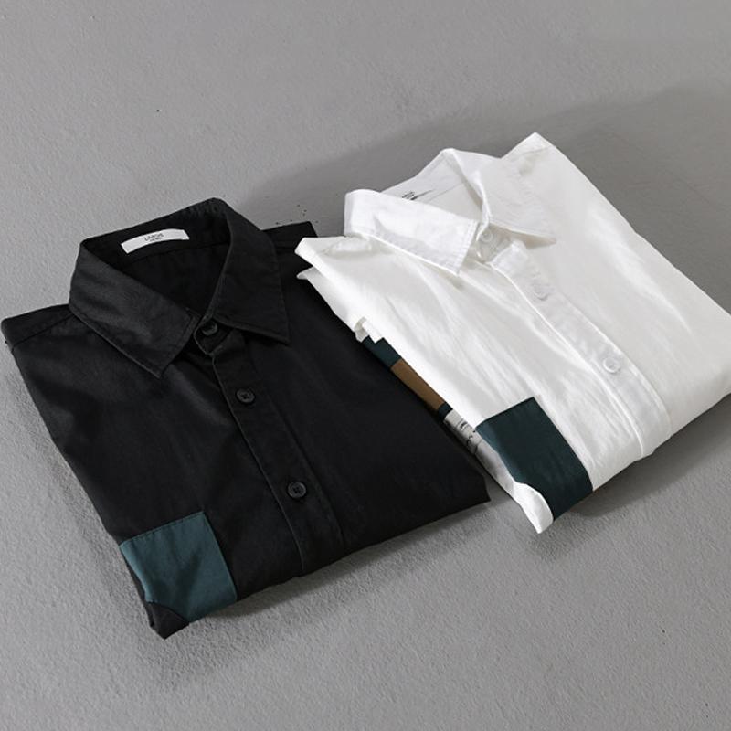 メンズ シャツ カジュアルシャツ 無地 ブラック長袖シャツ 開襟シャツ ビジネス 通勤 スリム メンズファッション 秋物 メンズ シャツ カジュアルシャツ 無地 ブラック長袖シャツ 開襟シャツ ビジネス 通勤 スリム メンズファッション 秋物