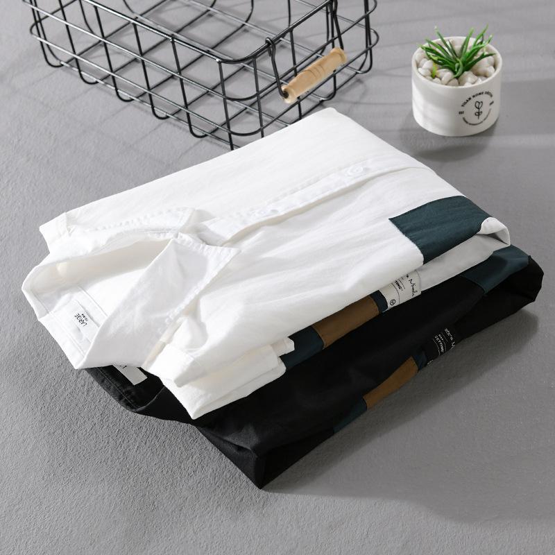 メンズ シャツ カジュアルシャツ 無地 ブラック長袖シャツ 開襟シャツ ビジネス 通勤 スリム メンズファッション 秋物 メンズ シャツ カジュアルシャツ 無地 ブラック長袖シャツ 開襟シャツ ビジネス 通勤 スリム メンズファッション 秋物