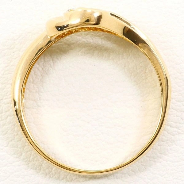 K18 18金 YG リング 指輪 11.5号 ダイヤ 0.03 ジュエリー 中古 K18 18金 YG リング 指輪 11.5号 ダイヤ 0.03 ジュエリー 中古