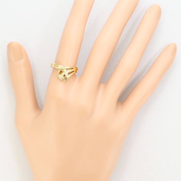 K18 18金 YG リング 指輪 11.5号 ダイヤ 0.03 ジュエリー 中古 K18 18金 YG リング 指輪 11.5号 ダイヤ 0.03 ジュエリー 中古