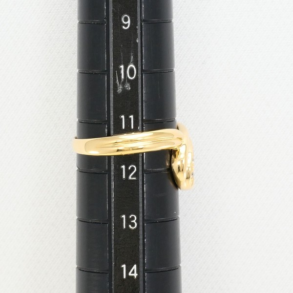 K18 18金 YG リング 指輪 11.5号 ダイヤ 0.03 ジュエリー 中古 K18 18金 YG リング 指輪 11.5号 ダイヤ 0.03 ジュエリー 中古