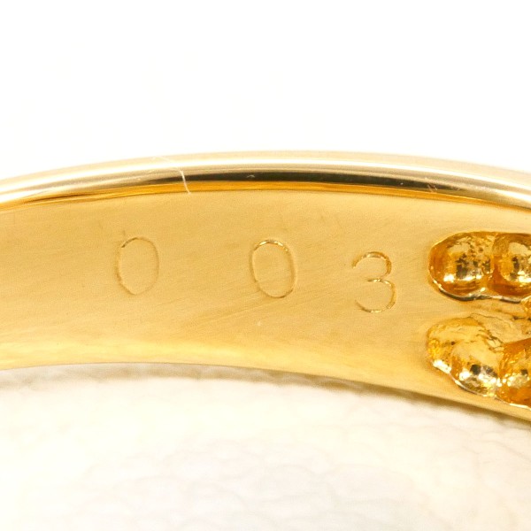 K18 18金 YG リング 指輪 11.5号 ダイヤ 0.03 ジュエリー 中古 K18 18金 YG リング 指輪 11.5号 ダイヤ 0.03 ジュエリー 中古