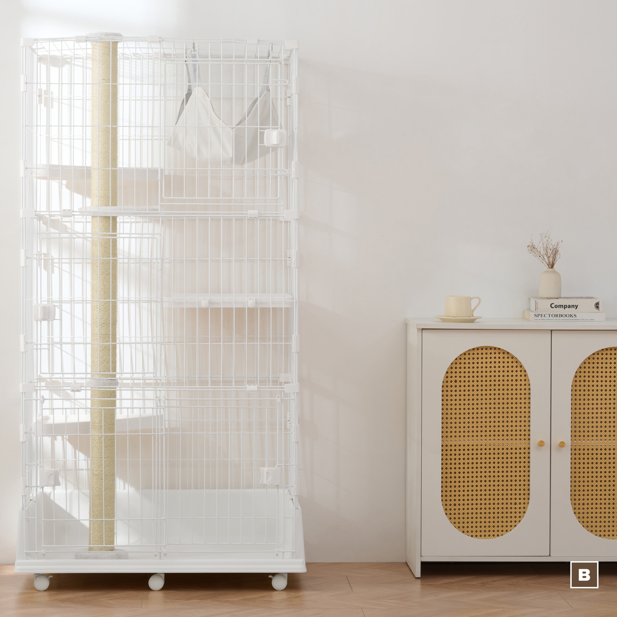 【爪とぎポール付】猫 ケージ 3段 キャットケージ キャットタワー 爪とぎ一体 ハンモック 冬夏適用マット付き 猫ケージ 大型 多頭飼い ハウス 猫 キャスター 【爪とぎポール付】猫 ケージ 3段 キャットケージ キャットタワー 爪とぎ一体 ハンモック 冬夏適用マット付き 猫ケージ 大型 多頭飼い ハウス 猫 キャスター