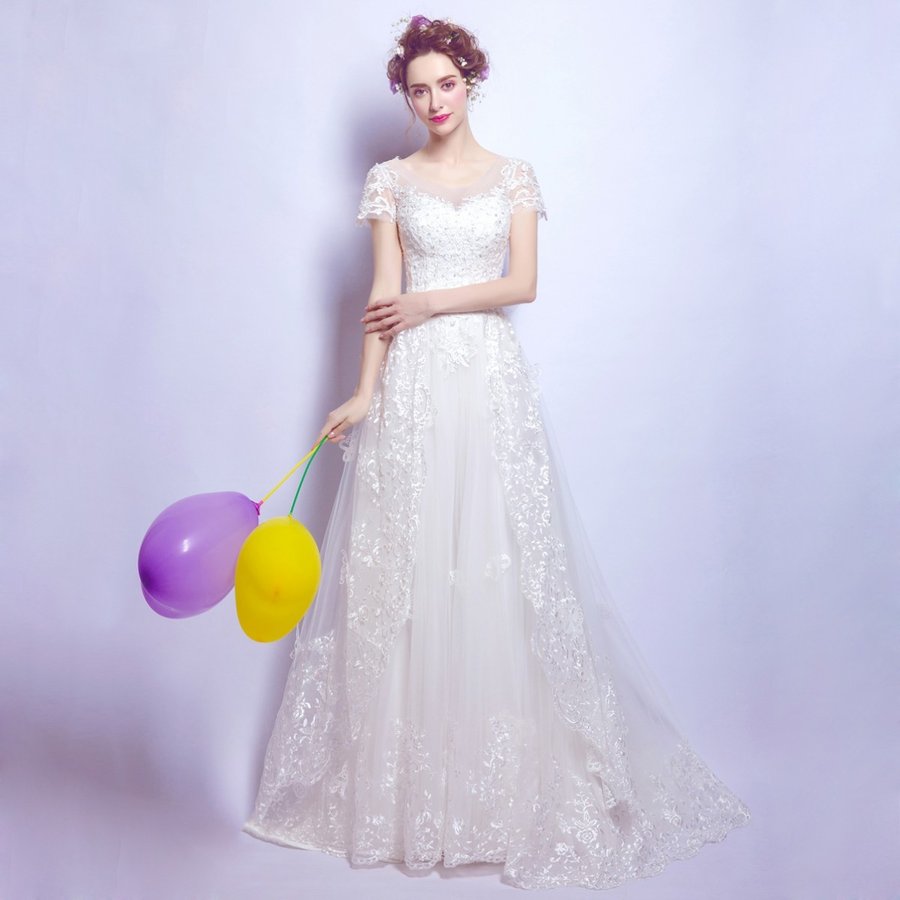 ウエディングドレス Aラインドレス 結婚式 ウエディングドレス 花嫁 半袖 ウェディングドレス 二次 ウエディングドレス Aラインドレス 結婚式 ウエディングドレス 花嫁 半袖 ウェディングドレス 二次