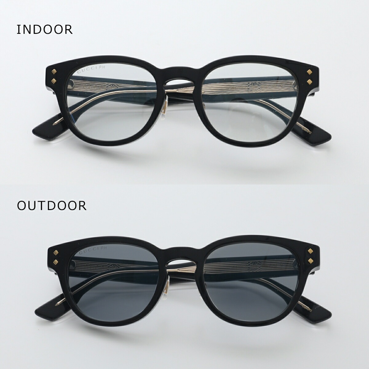 GUCCI グッチ サングラス GG1470SJ メンズ ウェリントン型 フルリム セルフレーム クリングスタイプ 調光サングラス 調光レンズ ロゴ アイウェア 001 GUCCI グッチ サングラス GG1470SJ メンズ ウェリントン型 フルリム セルフレーム クリングスタイプ 調光サングラス 調光レンズ ロゴ アイウェア 001