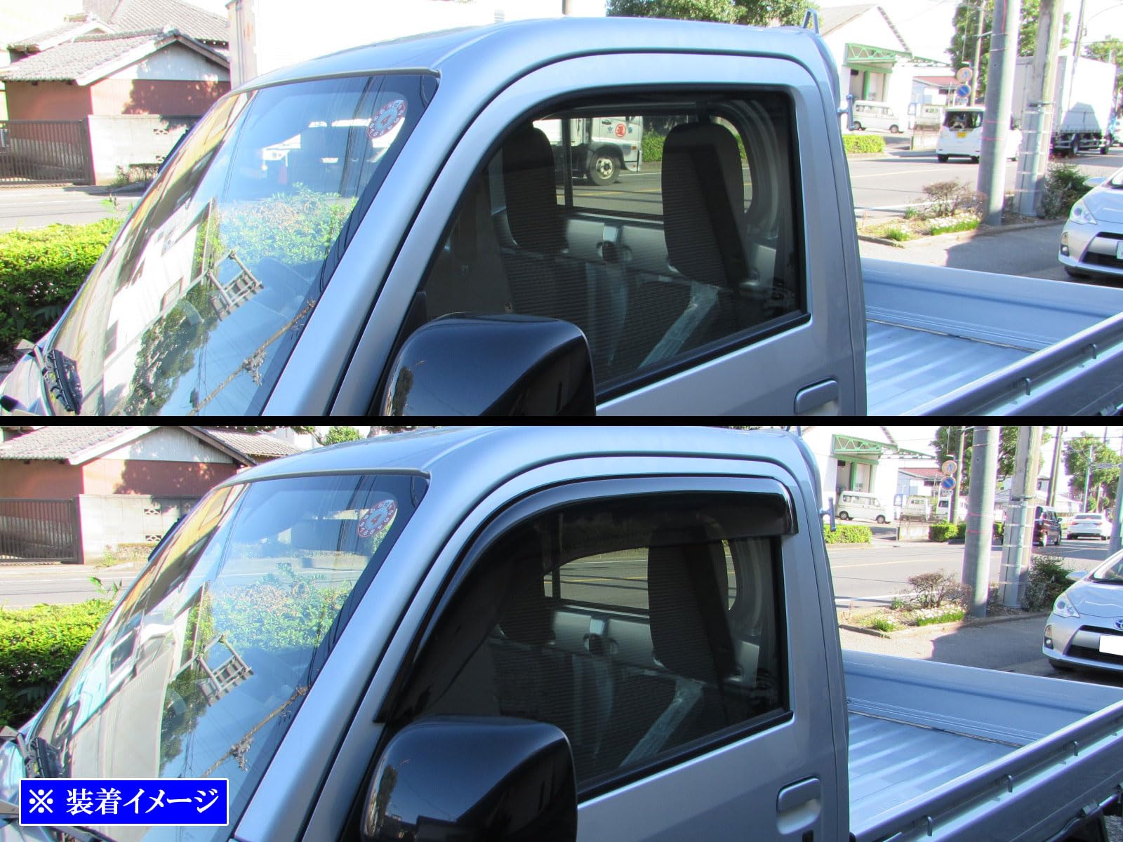 BRIGHTZ ハイゼットトラック S500P S510P サイドドアバイザー 【 INJ-V-140 】 BRIGHTZ ハイゼットトラック S500P S510P サイドドアバイザー 【 INJ-V-140 】