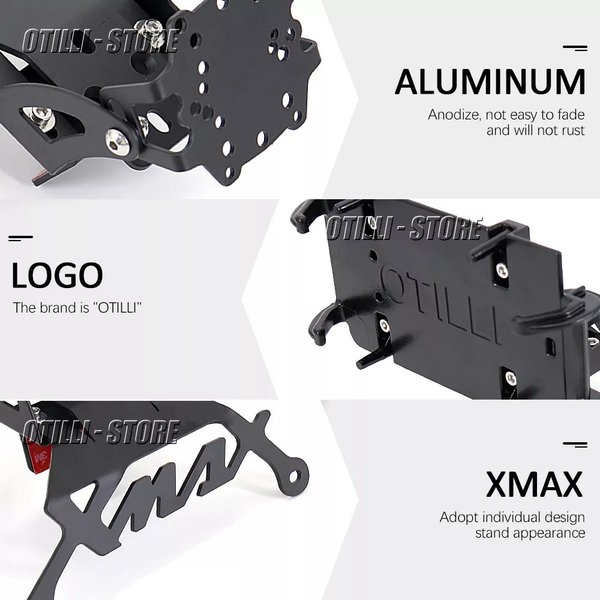 二輪車 GPSナビゲーションシステムホルダー 二輪車 取り付けブラケット ヤマハXmax250 xmax300 xmax X-MAX 300 125 二輪車 GPSナビゲーションシステムホルダー 二輪車 取り付けブラケット ヤマハXmax250 xmax300 xmax X-MAX 300 125