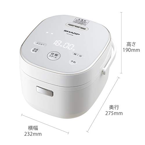 シャープ 炊飯器 3合 一人暮らし マイコン パン調理機能 ブラック KSCF05BB KS-CF05B-B シャープ 炊飯器 3合 一人暮らし マイコン パン調理機能 ブラック KSCF05BB KS-CF05B-B
