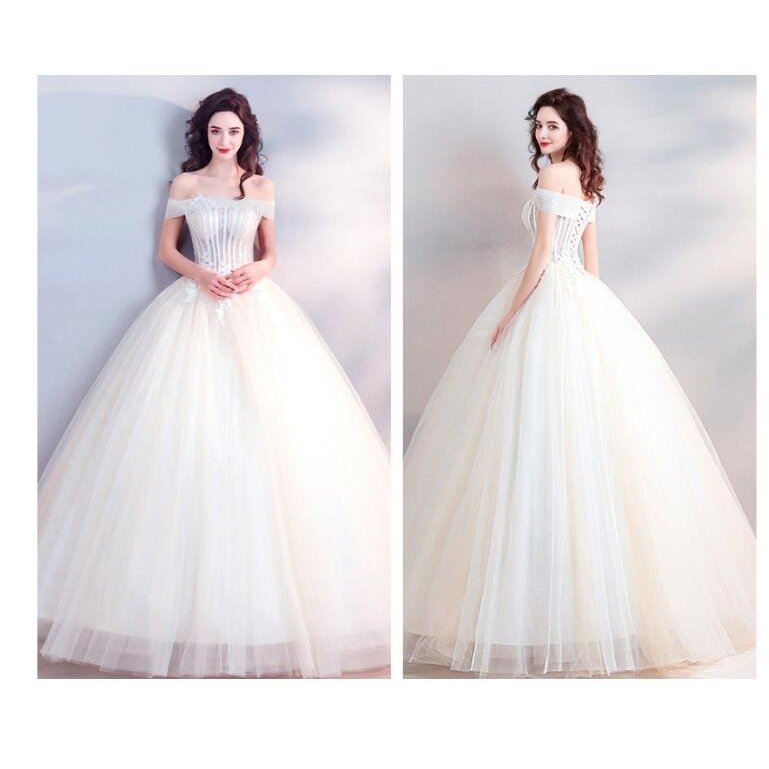 オフショルダー ロング丈ドレス パーティードレス 上品 大人 ウエディングドレス 高級感 演奏会 結