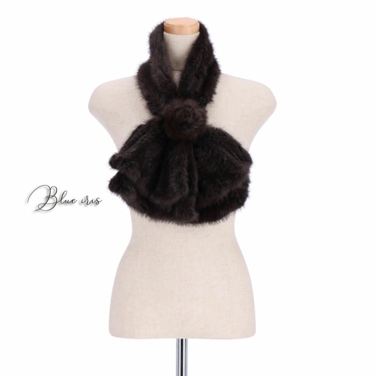 2段フリル ミンク ファー マフラー 送料無料 レディース ギフト プレゼント 2段フリル ミンク ファー マフラー 送料無料 レディース ギフト プレゼント