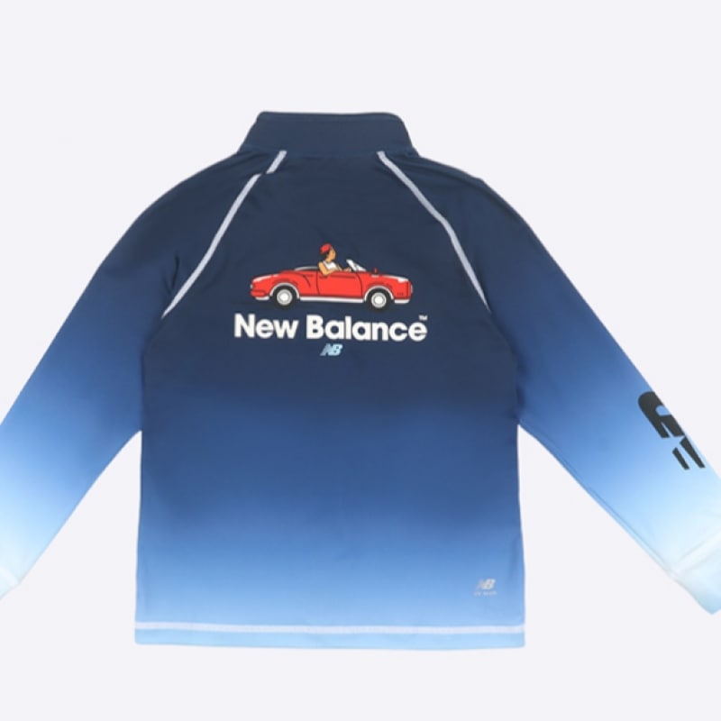 ニューバランス キッズ 男の子 ラッシュガード セットアップ(NK9RE2101B-59)_ネイビー ニューバランス キッズ 男の子 ラッシュガード セットアップ(NK9RE2101B-59)_ネイビー