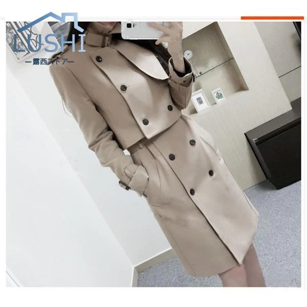 入荷 コート トレンチコート ジャケット レディース ロング セット ジレ チェスター アウター ワンピース 通勤 ベスト 着痩 可愛い おしゃれ